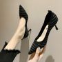 Black High Heel Pointed Toe Shoes